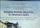 Izložba "Kompleks ženskog odgajališta sv. Dimitrija u Zadru".
